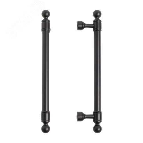 Ручка-скоба мебельная StahlBuro AP2306-128 2шт., BL матовый черный