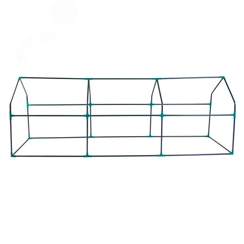 Парник уличный UGH-S33 L270 GREEN/GREEN , 270x90x90см. Металлическая труба в ПВХ, цвет зеленый. Тент из армированного полиэтилена 135г/м2, цвет сетки зеленый. TM ФитоЛето