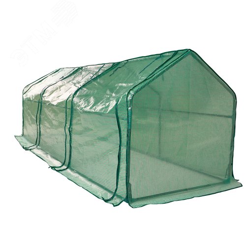 Парник уличный UGH-S33 L270 GREEN/GREEN , 270x90x90см. Металлическая труба в ПВХ, цвет зеленый. Тент из армированного полиэтилена 135г/м2, цвет сетки зеленый. TM ФитоЛето