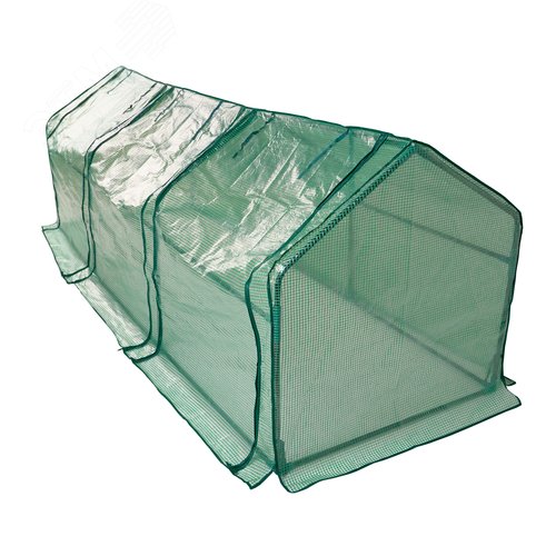 Парник уличный UGH-S33 L270 GREEN/GREEN , 270x90x90см. Металлическая труба в ПВХ, цвет зеленый. Тент из армированного полиэтилена 135г/м2, цвет сетки зеленый. TM ФитоЛето