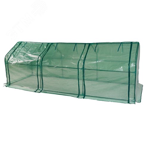 Парник уличный UGH-S33 L270 GREEN/GREEN , 270x90x90см. Металлическая труба в ПВХ, цвет зеленый. Тент из армированного полиэтилена 135г/м2, цвет сетки зеленый. TM ФитоЛето
