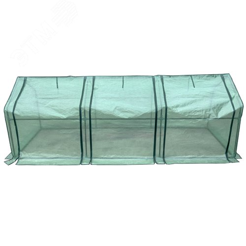 Парник уличный UGH-S33 L270 GREEN/GREEN , 270x90x90см. Металлическая труба в ПВХ, цвет зеленый. Тент из армированного полиэтилена 135г/м2, цвет сетки зеленый. TM ФитоЛето
