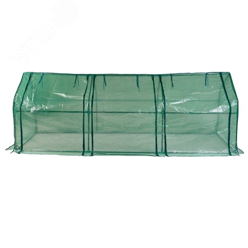 Парник уличный UGH-S33 L270 GREEN/GREEN , 270x90x90см. Металлическая труба в ПВХ, цвет зеленый. Тент из армированного полиэтилена 135г/м2, цвет сетки зеленый. TM ФитоЛето