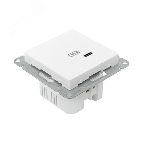 Эпика Механизм розетки USB-С быстрая белый EKF