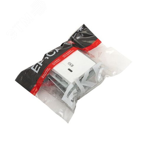 Эпика Механизм розетки USB-С быстрая белый EKF