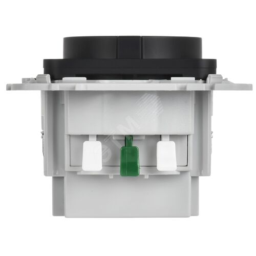 FLITE Розетка 1-местная с заземлением с защитными шторками 16А с USB A+C 20Вт безвинтовое крепление РСЮшс11-1-ФлЧ черный