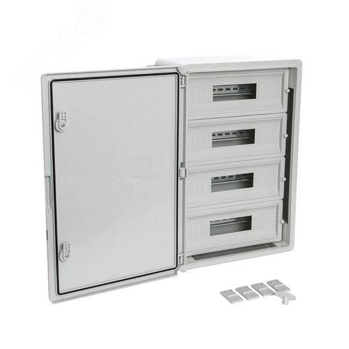 Корпус пластиковый распределительный ЩРН-60 IP65 серая дверь 600х400х200