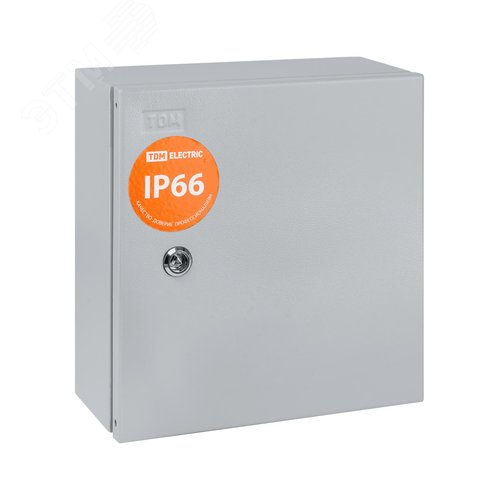 Корпус металлический ЩУ-1ф/1-1-6 IP66 (2 двери) (310х300х150)