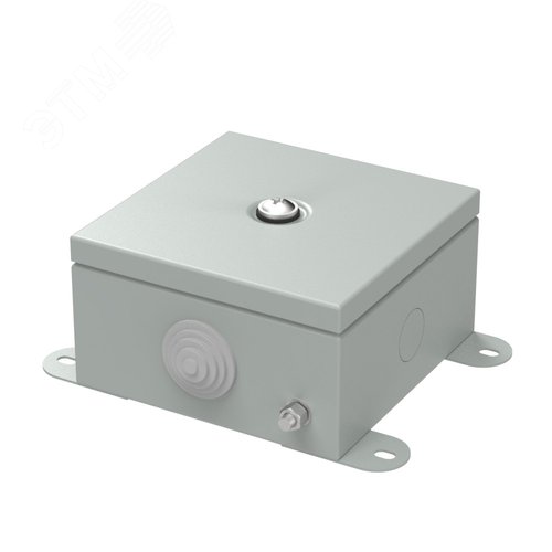 Коробка металлическая серая 110х110х65 (12 шт/кор) Промрукав