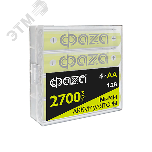 Аккумулятор Никель-Металлогидридные AA 2700мАч Ni-MH Box-4 ФАZА