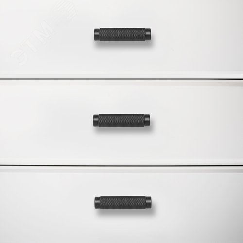 Ручка-кнопка мебельнаяStahlBuro AP2308 2шт., BL матовый черный
