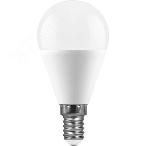 Лампа светодиодная LED 13вт Е14 белый матовый шар