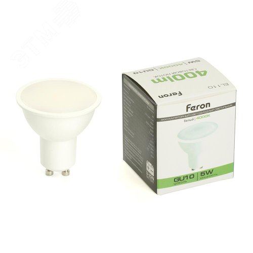 Светильник аккумуляторный постоянный LED 5W GU10 4000К лампа