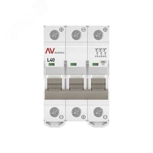 Выключатель автоматический AV-10 DC 3P 40A (L) 10kA AVERES