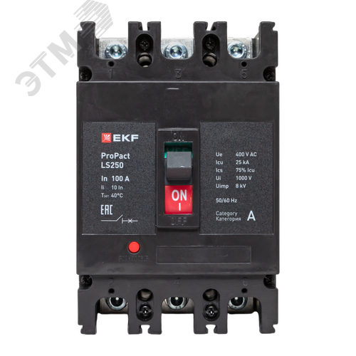 LS250 25кА 3P 100А ProPact EKF