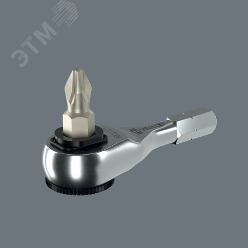 Трещотка-бита 1/4'', 8011 Zyklop Mini 4, хвостовик шестигранный 1/4'' C6.3, 60 зубцов, для 1/4'' бит