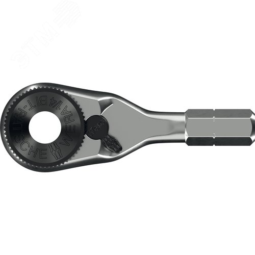Трещотка-бита 1/4'', 8011 Zyklop Mini 4, хвостовик шестигранный 1/4'' C6.3, 60 зубцов, для 1/4'' бит