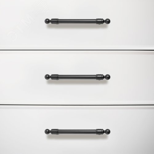 Ручка-скоба мебельная StahlBuro AP2306-96 2шт., BL матовый черный