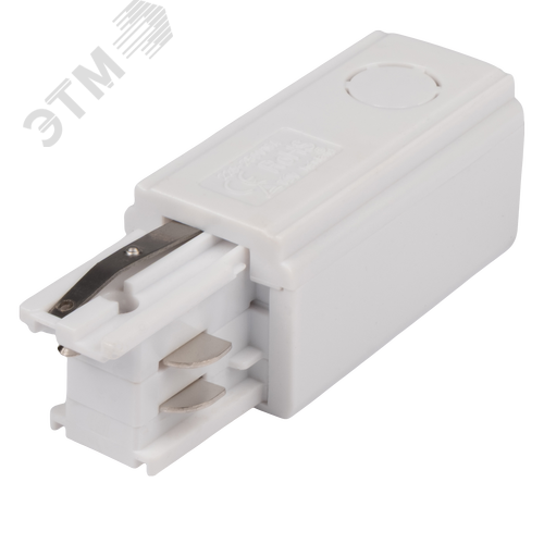 Коннектор белый правый сетевой для 3Ф шинопровода PRO+ 3P PTR EC-WH Right Jazzway