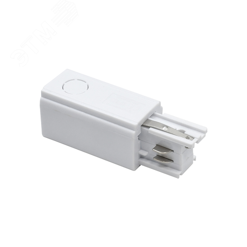 Коннектор белый правый сетевой для 3Ф шинопровода PRO+ 3P PTR EC-WH Right Jazzway