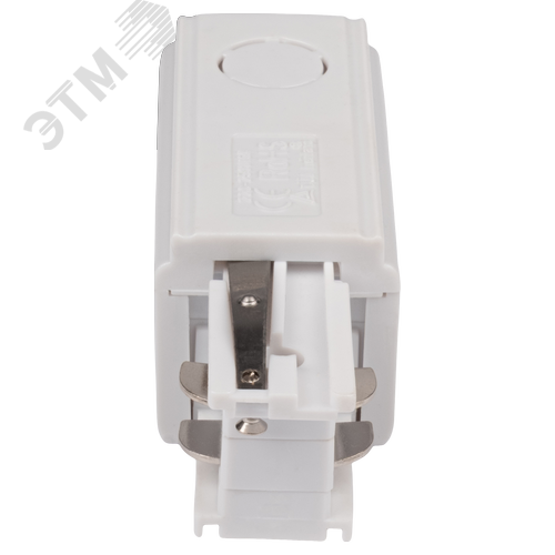 Коннектор белый правый сетевой для 3Ф шинопровода PRO+ 3P PTR EC-WH Right Jazzway