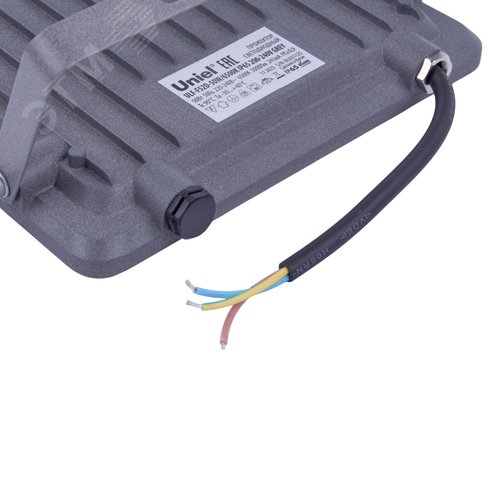 Прожектор ULF-F52D-50W/6500K IP65 200-240V GREY светодиодный. Дневной свет (6500K). Угол 90 градусов. Корпус серый. TM Uniel