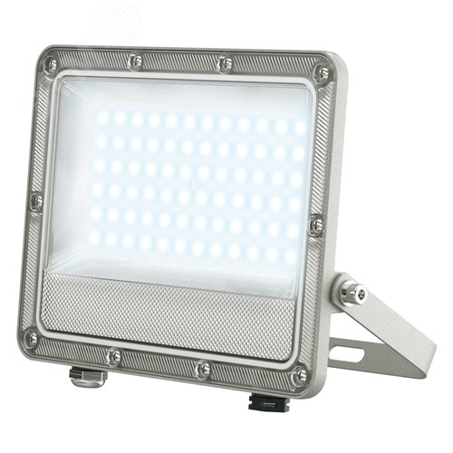 Прожектор ULF-F52D-50W/6500K IP65 200-240V GREY светодиодный. Дневной свет (6500K). Угол 90 градусов. Корпус серый. TM Uniel