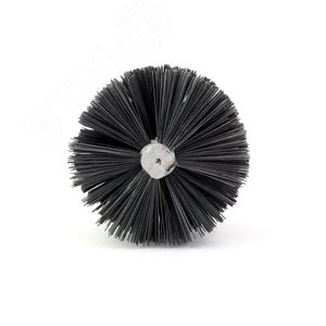 Щетка ерш Д57х100х160 сталь 0,30, посадка 1/2'' резьба BSW очистка котлов теплообменников дымоходов