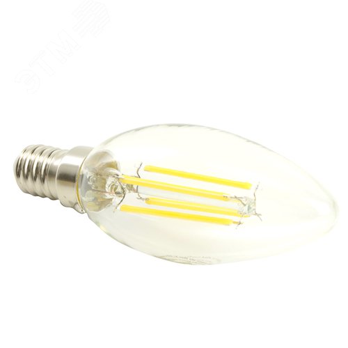 Лампа светодиодная LED 6вт Е14 теплый свеча FILAMENT .PRO