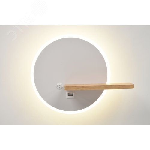 Светильник настенный светодиодный LED 22Вт 4000К с выключателем 6154-401 Anastasia