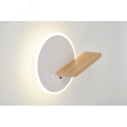 Светильник настенный светодиодный LED 22Вт 4000К с выключателем 6154-401 Anastasia