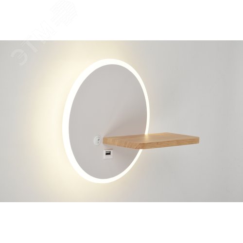 Светильник настенный светодиодный LED 22Вт 4000К с выключателем 6154-401 Anastasia