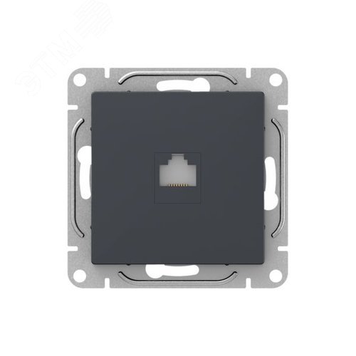 Механизм розетки RJ45 (cat6), графит Эпика EKF
