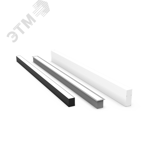 Светильник светодиодный Angusta 1753x35x45мм накладной 61 Вт 3000 К IP40 RAL7045 серый муар с рассеивателем опал DALI