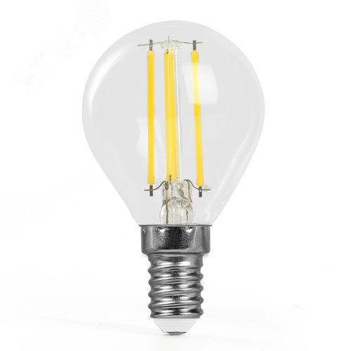 Лампа светодиодная LED 6вт Е14 дневной шар FILAMENT .PRO
