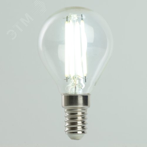 Лампа светодиодная LED 6вт Е14 дневной шар FILAMENT .PRO