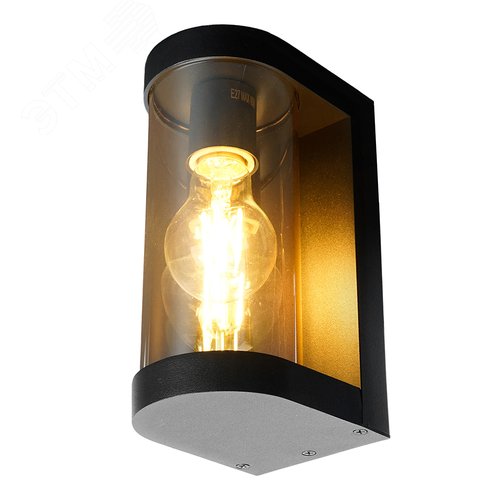 Светильник НБУ-40w Е27 IP44 черный/янтарный