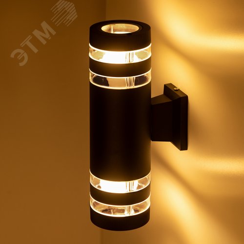 Светильник уличный настенный Адрия GBW-102-BL-0300 230В 2хЕ27 max 30Вт IP54 300х150x90 вверх/вниз