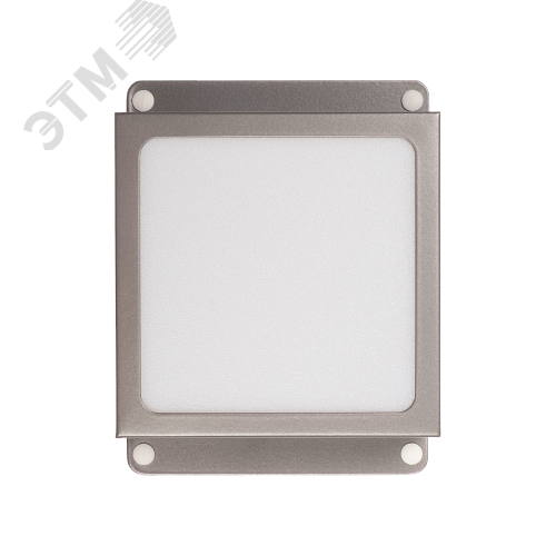 Светильник светодиодный ДВО 089/G OPAL 9W 3000K GREY IP40 780 Лм Грильято 100х100 мм Домино JazzWay