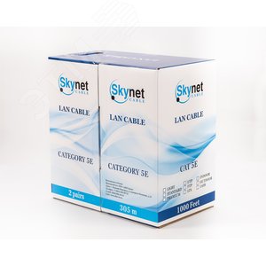 Витая пара U/UTP кат 5e 2х2х0.48 AWG24 Standart нг(А)-LSLTx 100м