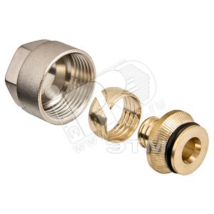 Соединитель обжимной 16(2.0)x3/4' EK для пластиковой трубы