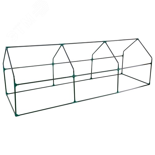 Парник уличный UGH-S32 L270 GREEN/GREEN 270x90x90см. Металлическая труба в ПВХ, цвет зеленый. Тент из армированного полиэтилена 135г/м2, цвет сетки зеленый. TM ФитоЛето