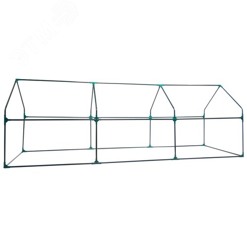 Парник уличный UGH-S32 L270 GREEN/GREEN 270x90x90см. Металлическая труба в ПВХ, цвет зеленый. Тент из армированного полиэтилена 135г/м2, цвет сетки зеленый. TM ФитоЛето