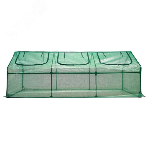 Парник уличный UGH-S32 L270 GREEN/GREEN 270x90x90см. Металлическая труба в ПВХ, цвет зеленый. Тент из армированного полиэтилена 135г/м2, цвет сетки зеленый. TM ФитоЛето