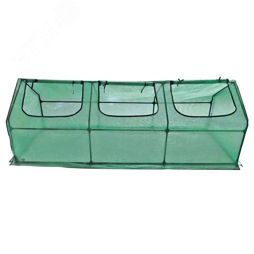 Парник уличный UGH-S32 L270 GREEN/GREEN 270x90x90см. Металлическая труба в ПВХ, цвет зеленый. Тент из армированного полиэтилена 135г/м2, цвет сетки зеленый. TM ФитоЛето