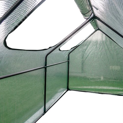 Парник уличный UGH-S32 L270 GREEN/GREEN 270x90x90см. Металлическая труба в ПВХ, цвет зеленый. Тент из армированного полиэтилена 135г/м2, цвет сетки зеленый. TM ФитоЛето
