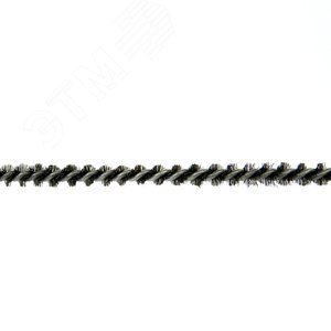 Щетка ерш Д4x100x300 с хв-м + кольцо, ворс гофр сталь 0,08 очистка котлов теплообменников дымоходов труб отверстий (14-001)