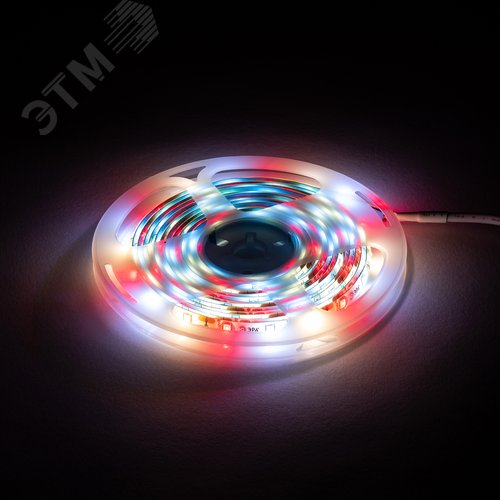 Лента светодиодная для растений полного спектра 3м IP65 с адаптером 12V FITO-Strip Light-Rа90-27W-3m-12V-IP65