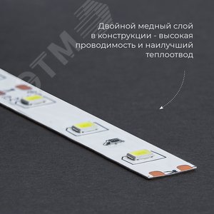 Лента светодиодная 14.4Вт/м 12В RGB IP20 60LED/м LS606