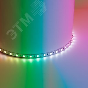 Лента светодиодная 14.4Вт/м 12В RGB IP20 60LED/м LS606